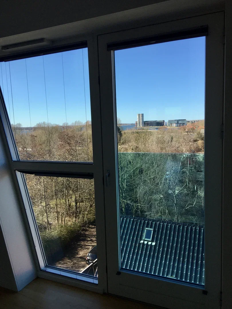 apartment Bright 2-bedroom apartment with a view in Nørresundby