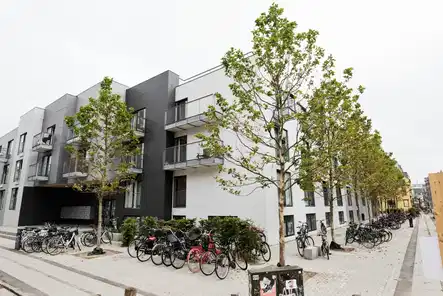 apartment Lys etværelses med tagterrasse og fællesfaciliteter