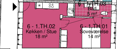 Lys 2-værelses i centralt Horsens - Rådhusgade, Horsens - 1