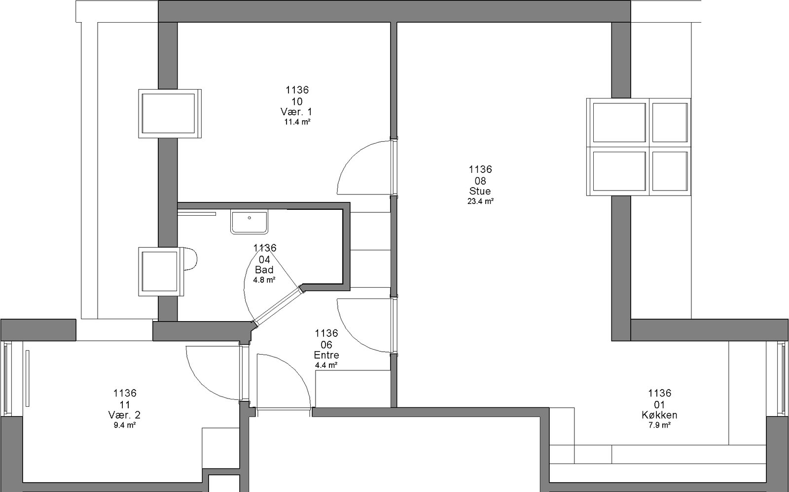 apartment Public rental housing of 73 m²