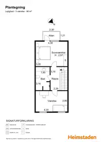 Visual presentation of the listing