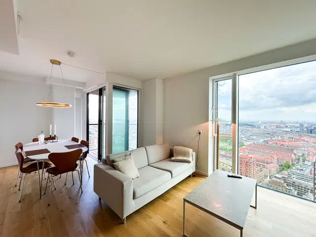 apartment Lys og moderne lejlighed på 32. etage med panoramaudsigt