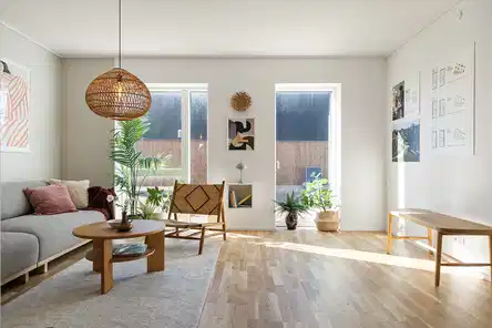 townhouse Enderækkehus med have mod sydvest og 4 værelser