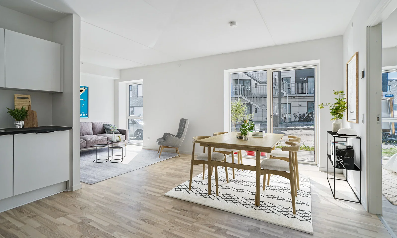 apartment Egedal Stationsby - Modern 2-room rental apartment with a large sunny balcony