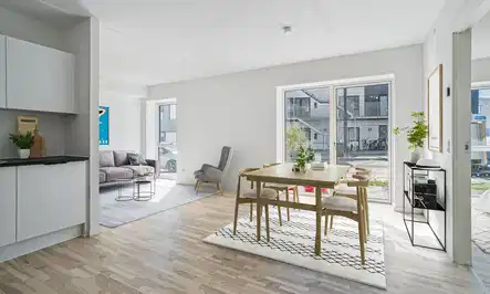 apartment Egedal Stationsby - Moderne 2-vær. lejebolig med stor solrig altan