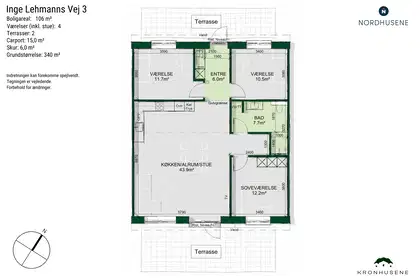 Visual presentation of the listing