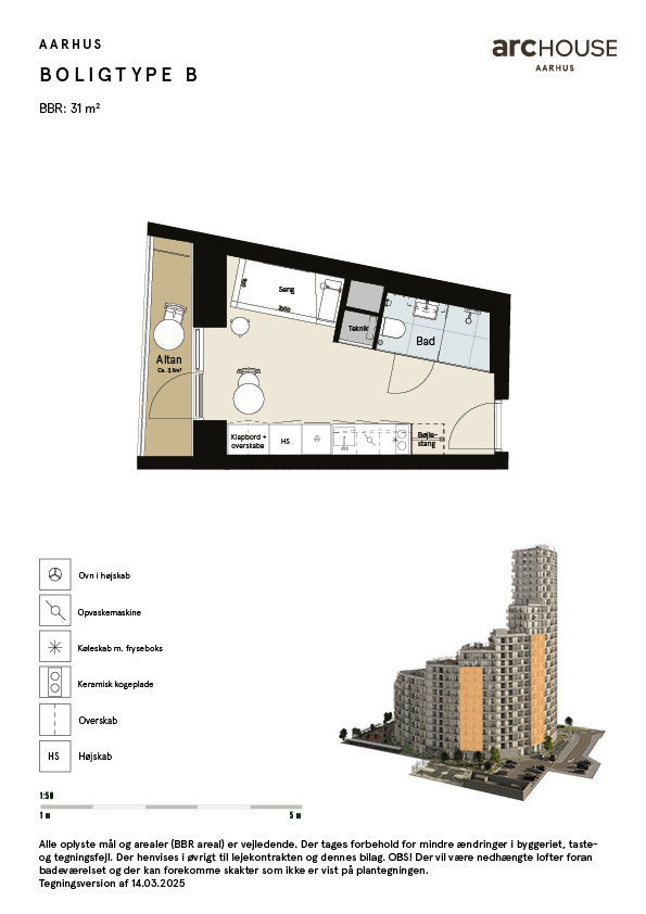 Visual presentation of the listing