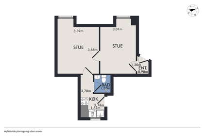 Visual presentation of the listing