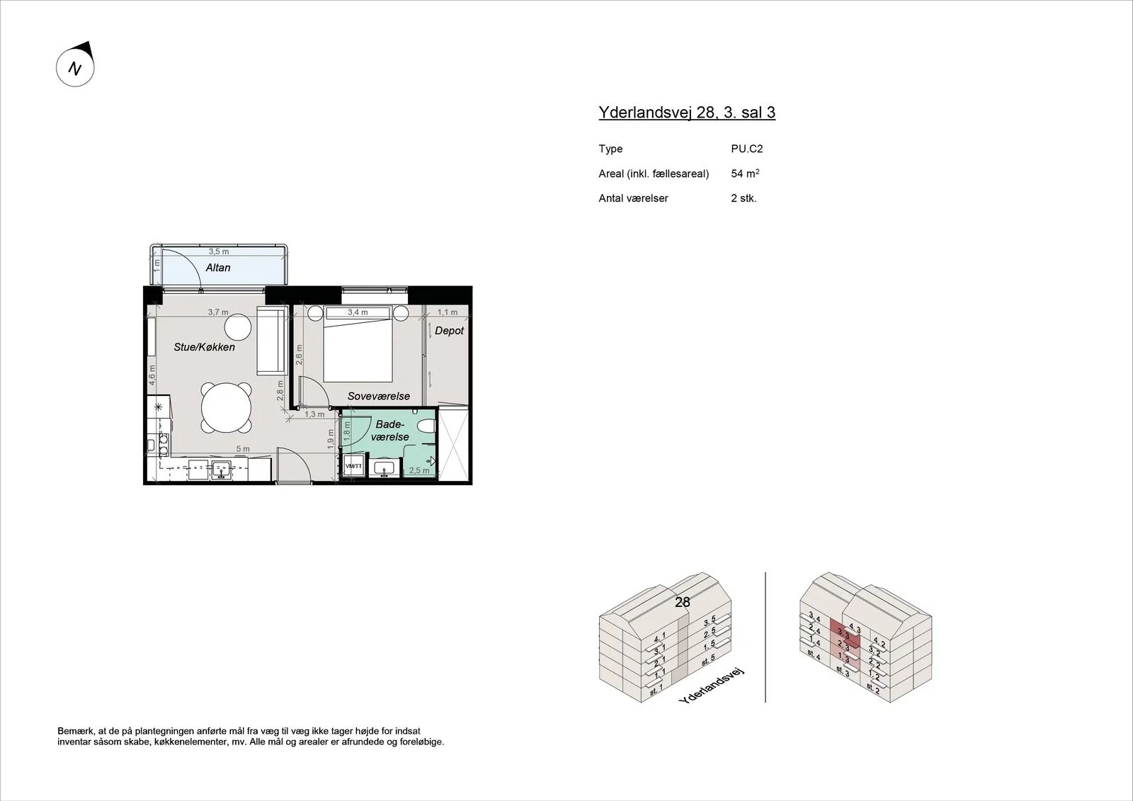 apartment The New Building 2-Room Apartment Near Amager Strandpark