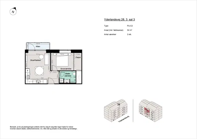 apartment Nybygget 2-værelses nær Amager Strandpark