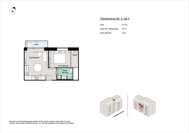 apartment Nybygget 2-værelses nær Amager Strandpark