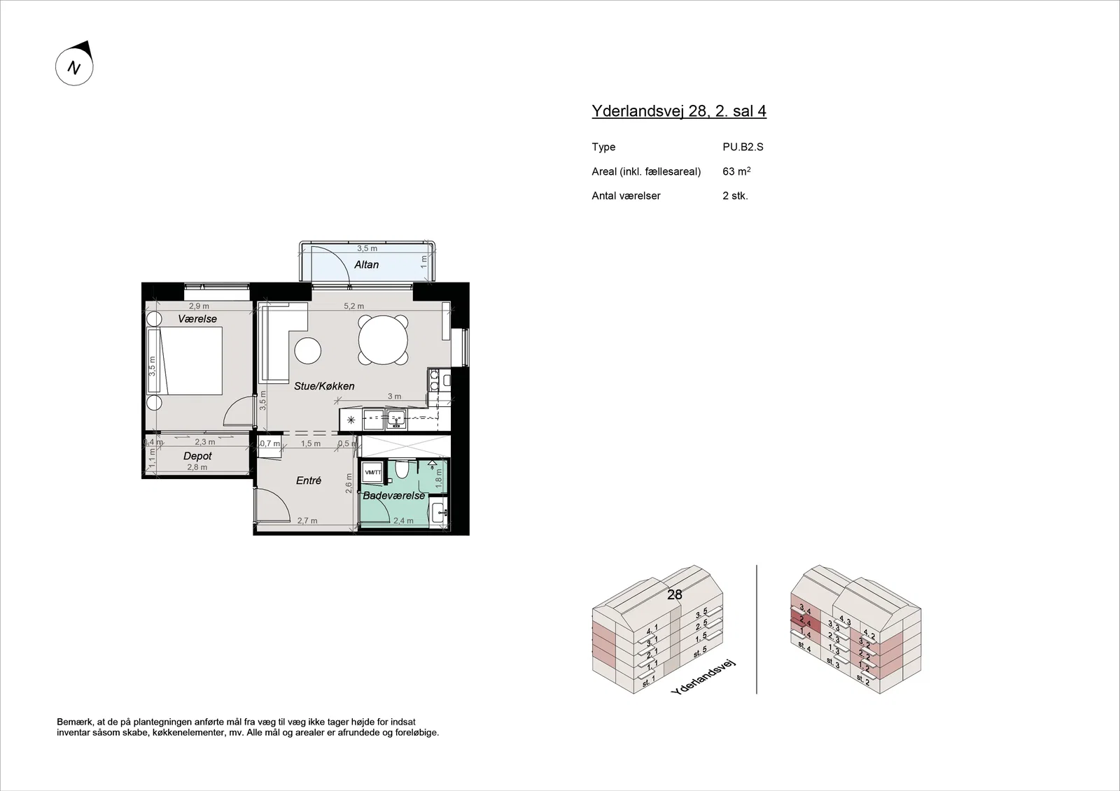 Visual presentation of the listing