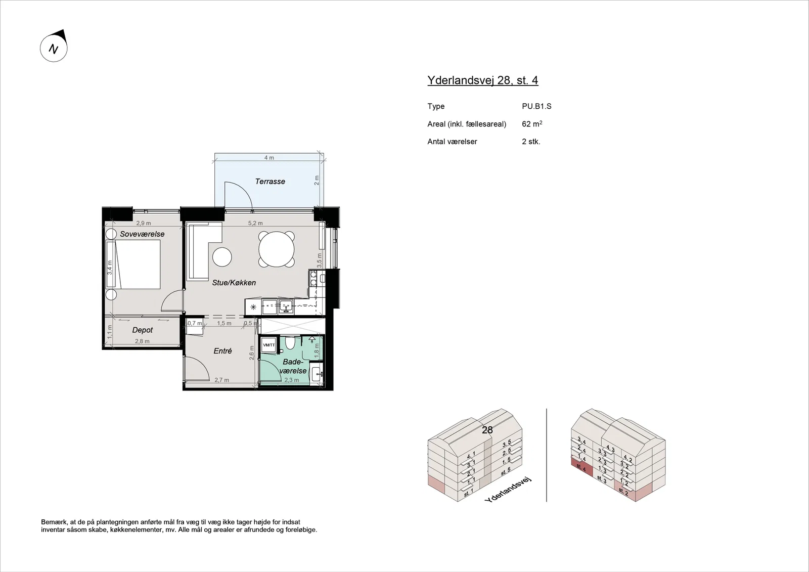 apartment The New Building 2-Room Apartment Near Amager Strandpark