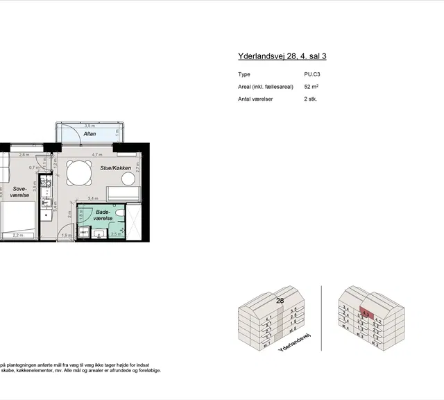 apartment Lys 2-værelses bolig nær Amager Strand