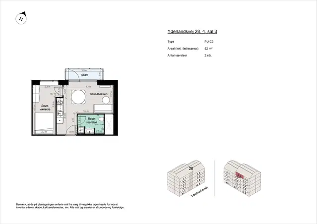 apartment Nybygget 2-værelses nær Amager Strandpark