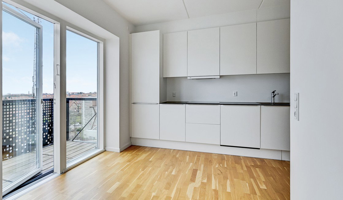 apartment Student studio with south-facing balcony in Risskov