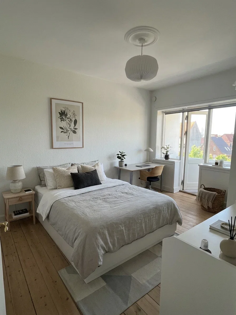 apartment Bright 2-room apartment with balcony and parking – in the city center