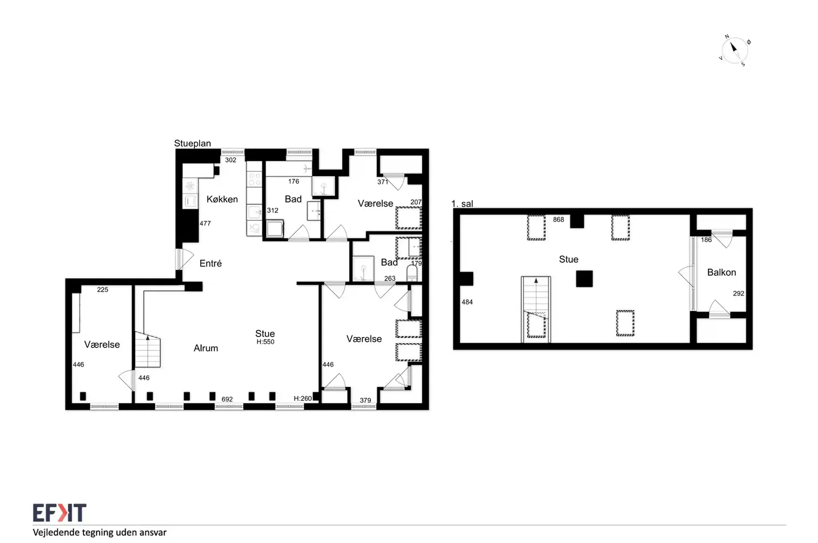 Visual presentation of the listing