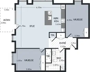 Visual presentation of the listing