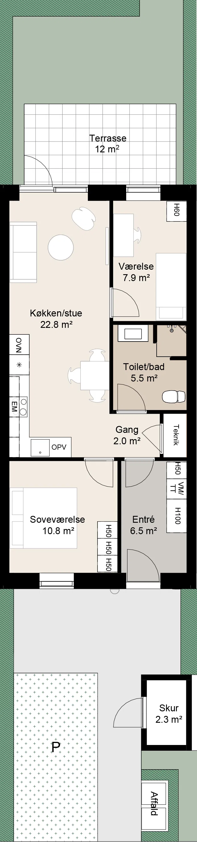 Visual presentation of the listing