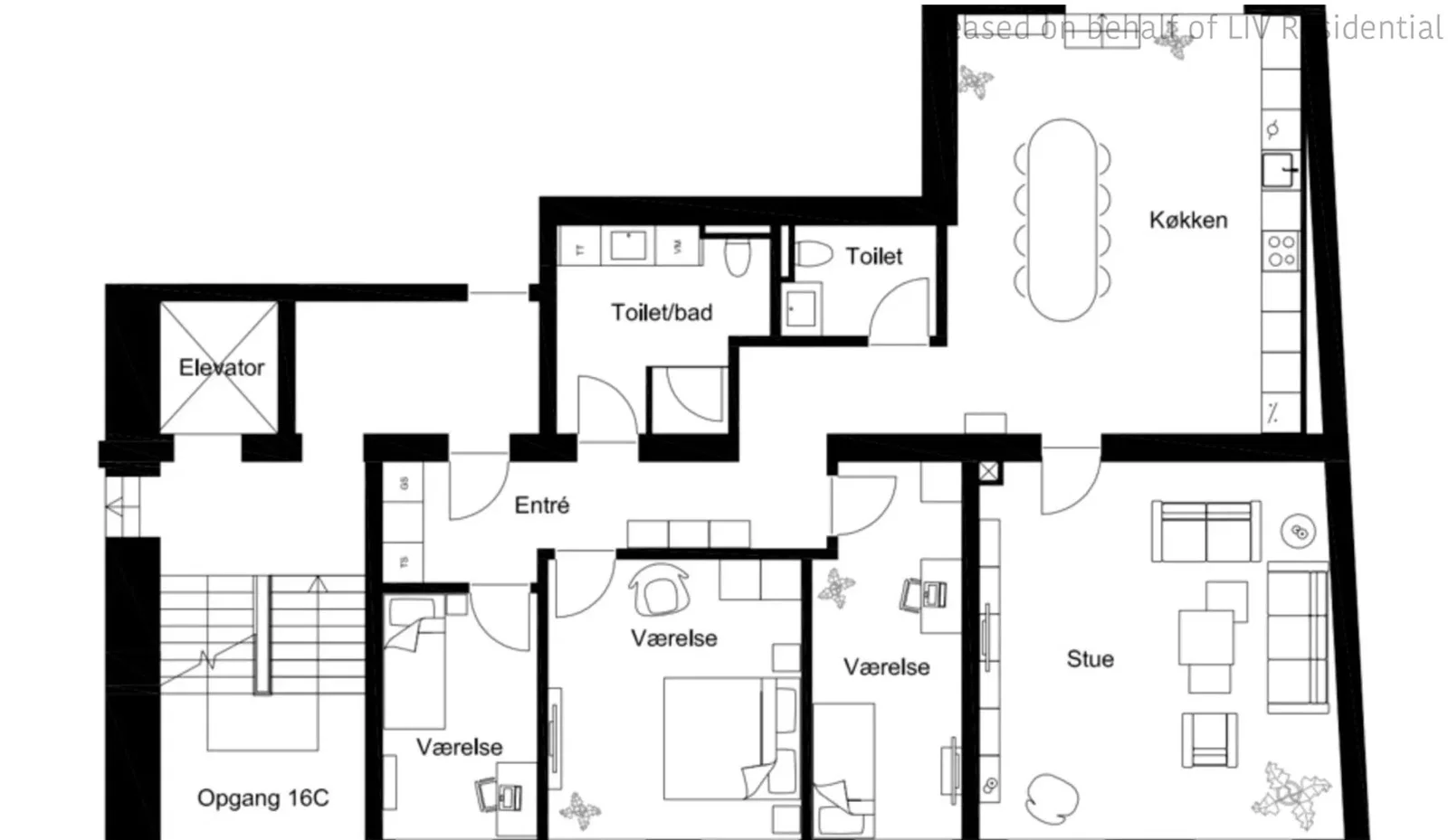 Visual presentation of the listing