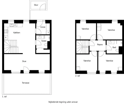 5-room townhouse with private terrace - Seminariehaven, Hillerød - 2