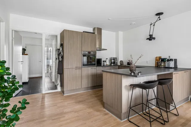 apartment Lys 83 m² lejlighed på 1. sal med terrasse og altan