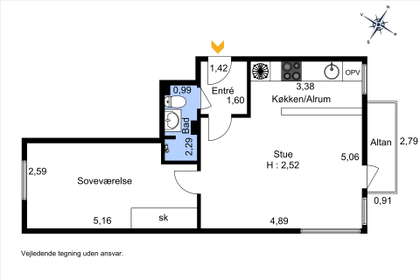 Visual presentation of the listing