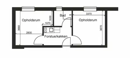 room Prisvenlig ungdomsbolig