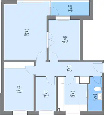 apartment Prisvenlig lejlighed