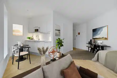 apartment Lys 1-værelses med udsigt i Valby
