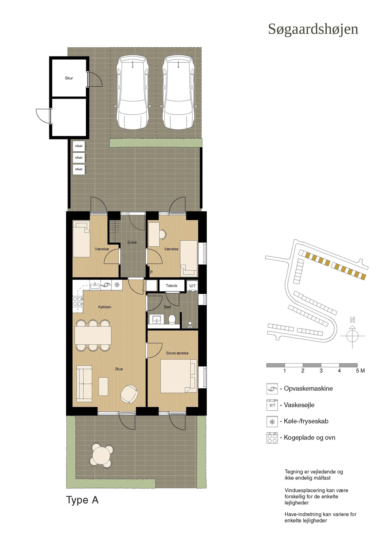 Visual presentation of the listing