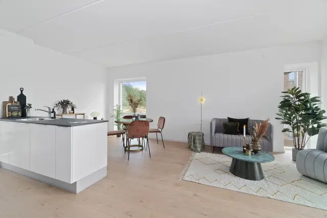 apartment Lys 2-værelses lejlighed med stor terrasse, 114 m²