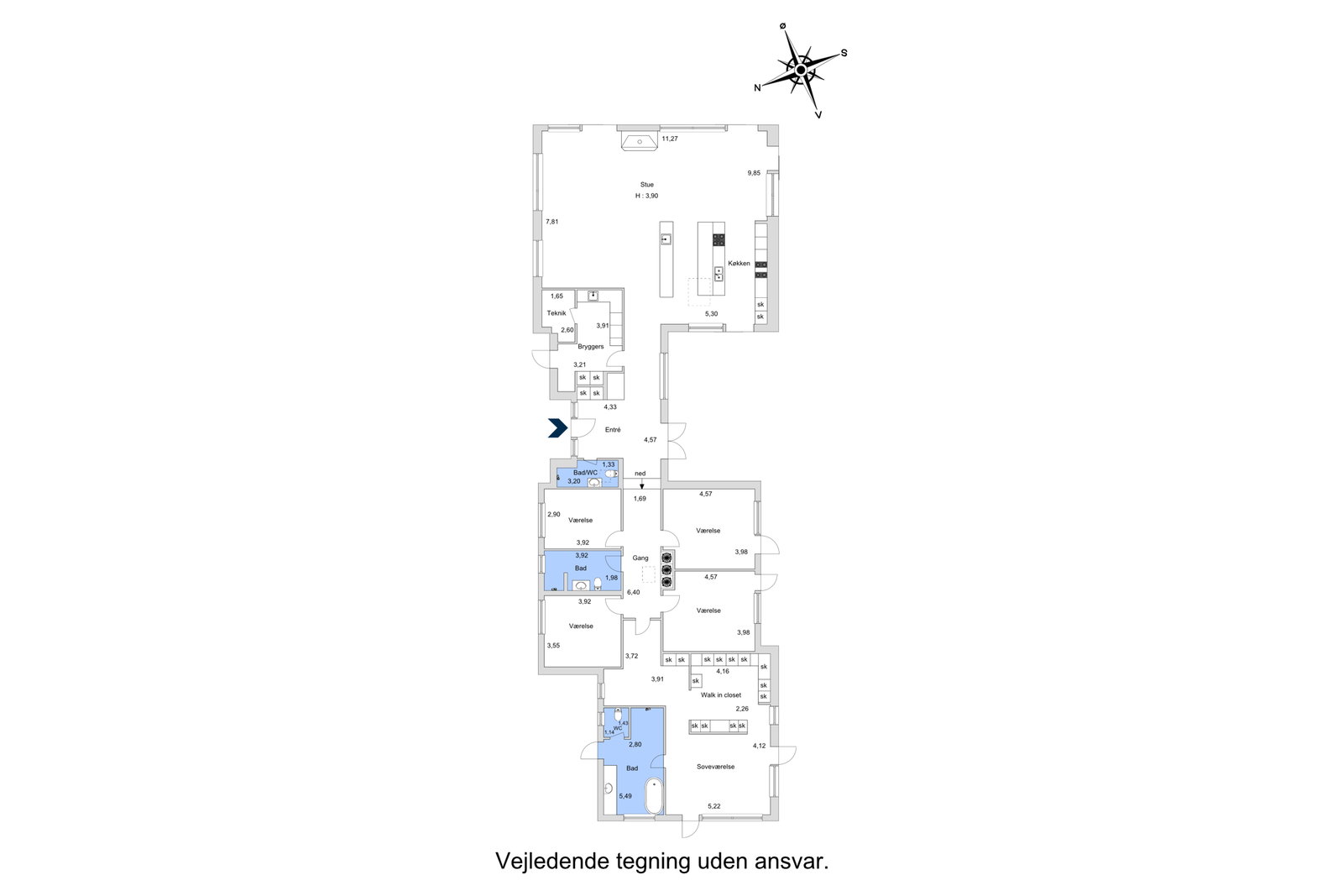 Visual presentation of the listing