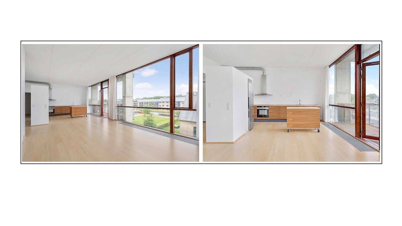 apartment Lys og rummelig lejlighed med altan ved vandet