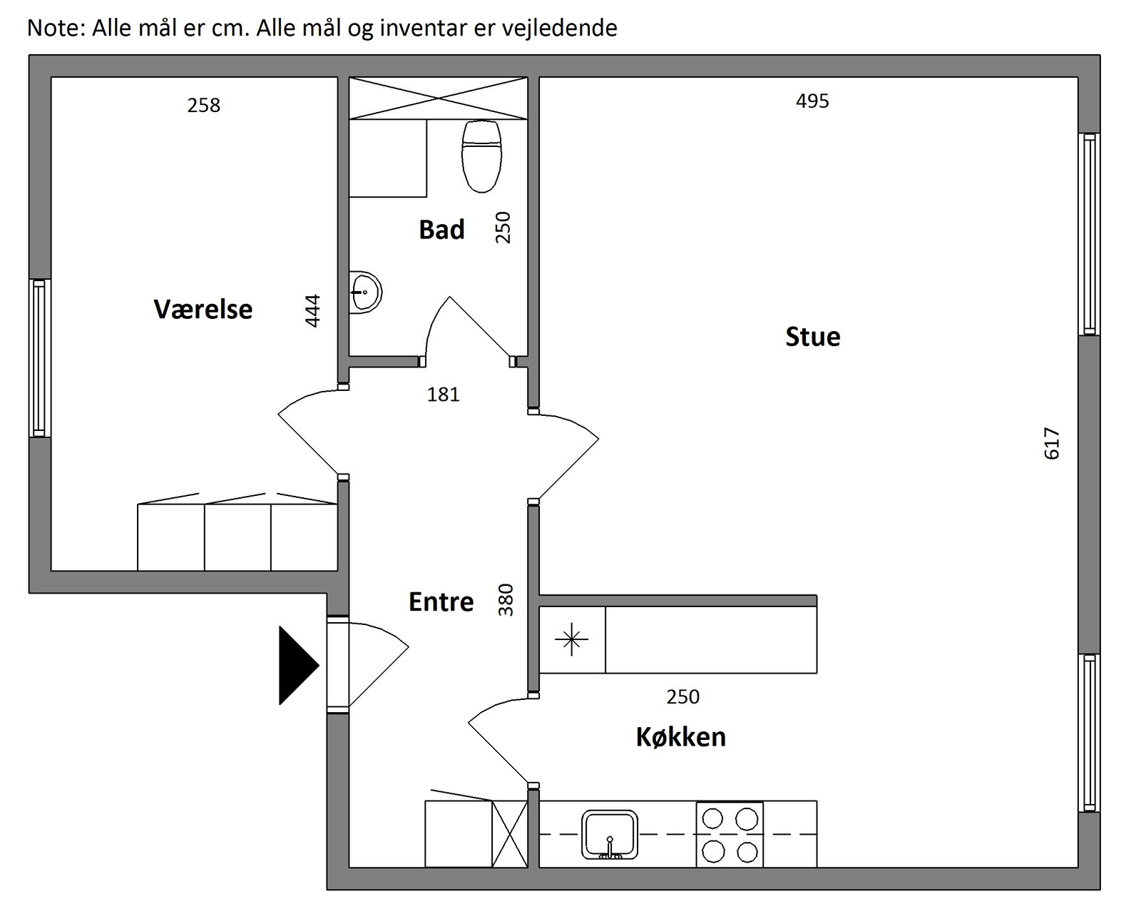 Visual presentation of the listing