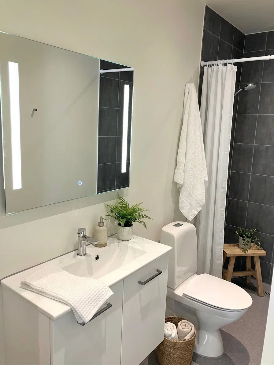 apartment Lys lejlighed med nyt køkken og badeværelse