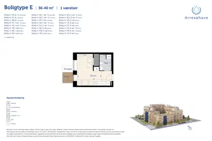 Visual presentation of the listing