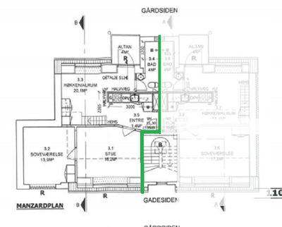 3-room apartment of 91m2 with balcony - Ole Worms Gade, Horsens - 2