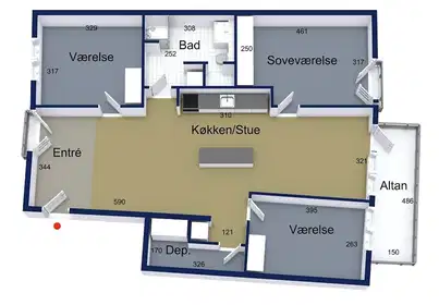 Visual presentation of the listing