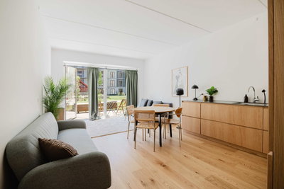 Stilren stuelejlighed med privat terrasse i kanalmiljø - Grethe Ingmanns Vej, København SV - 1