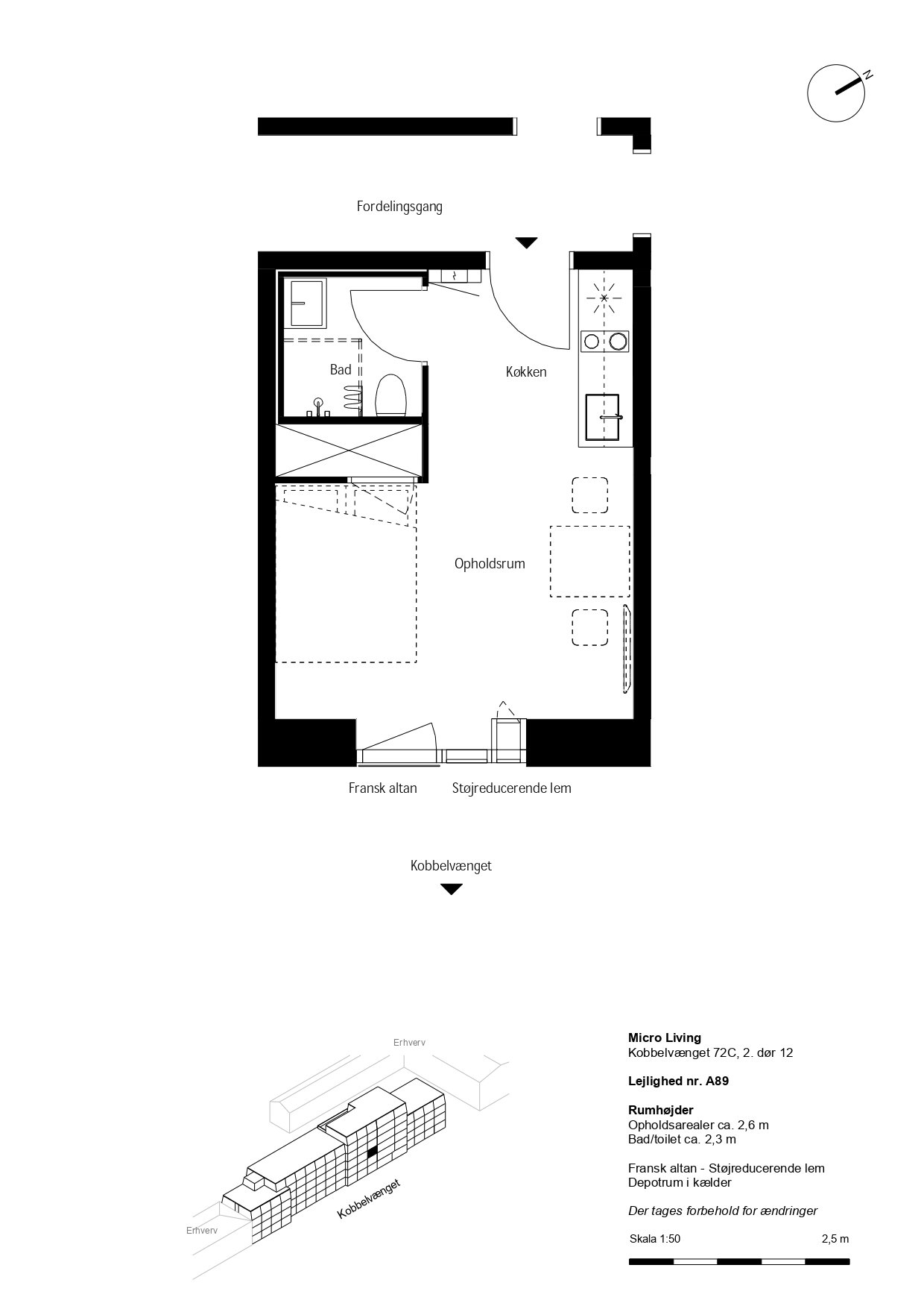 apartment Lys micro-lejlighed i Brønshøj