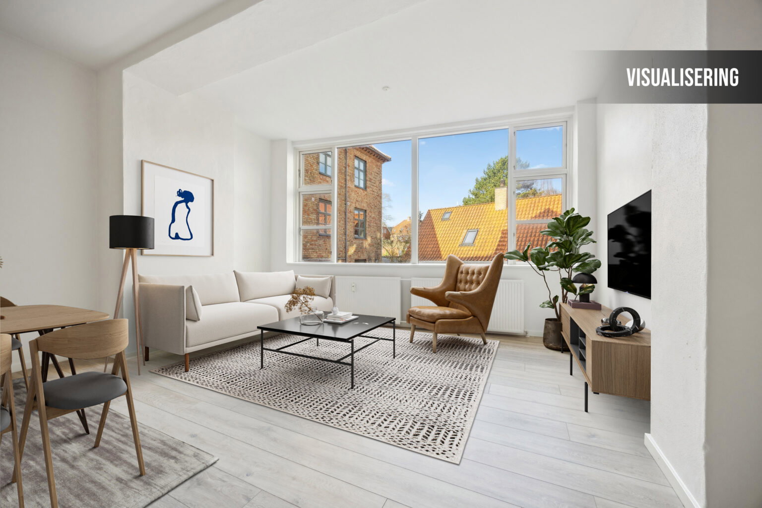 apartment Bright and spacious 3-bedroom apartment at Nørresundby Torv
