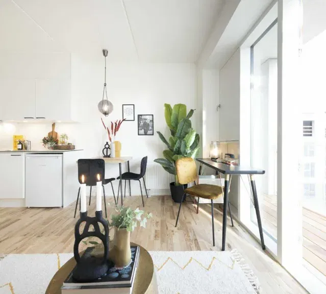 apartment 1-room apartment with large balcony in Rødovre Port
