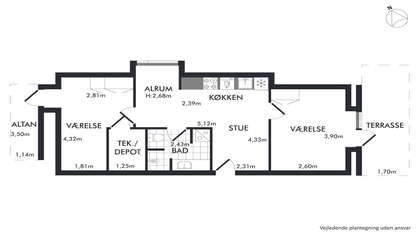 Visual presentation of the listing