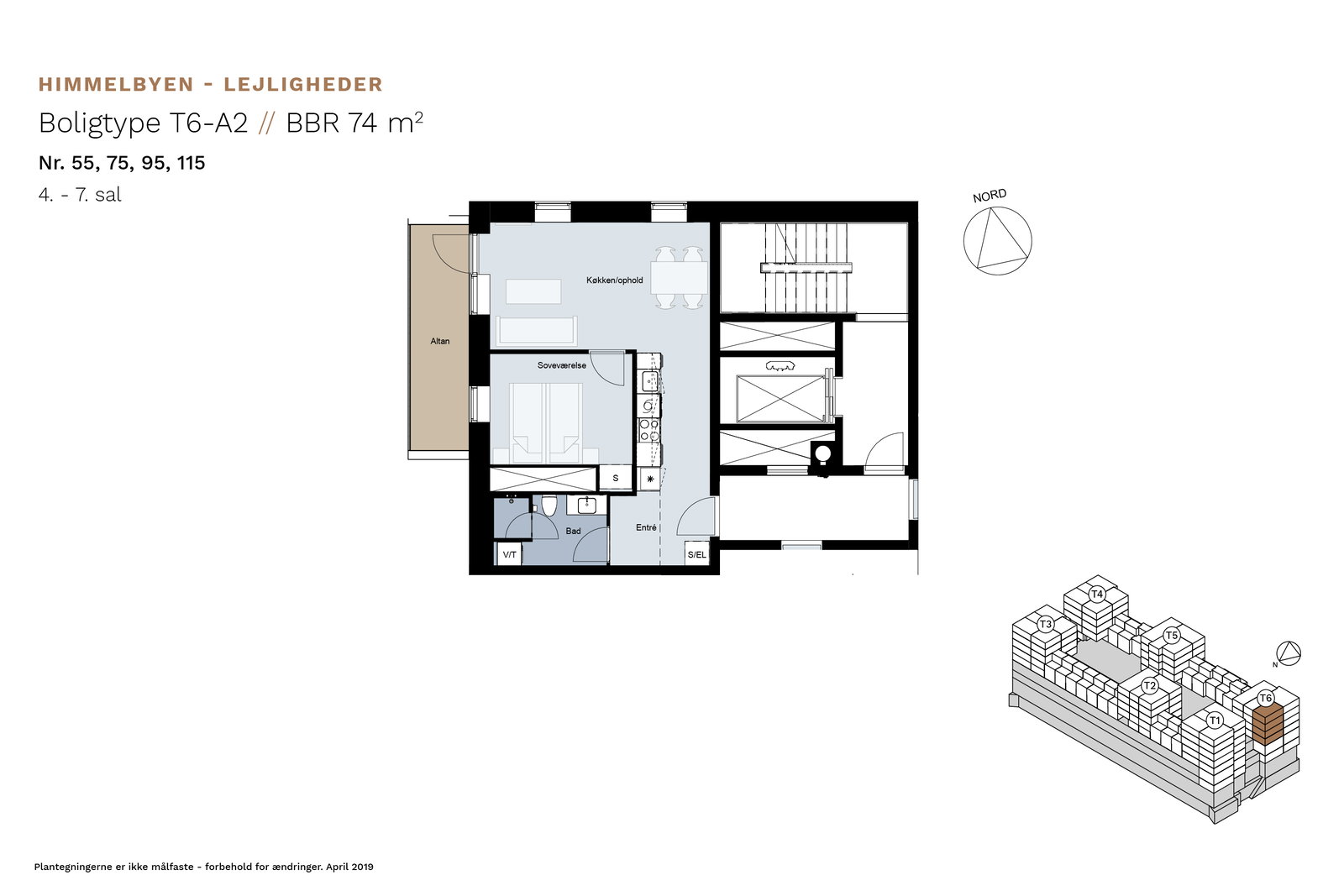 apartment Lejeboliger i himlen over Ørestad