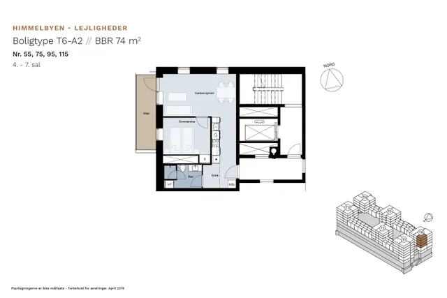 apartment Lejeboliger i himlen over Ørestad
