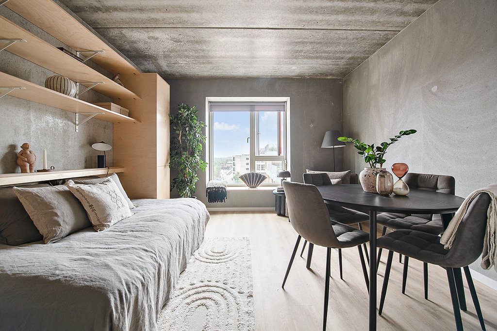 apartment Moderne 1-værelses studio med fællesfaciliteter