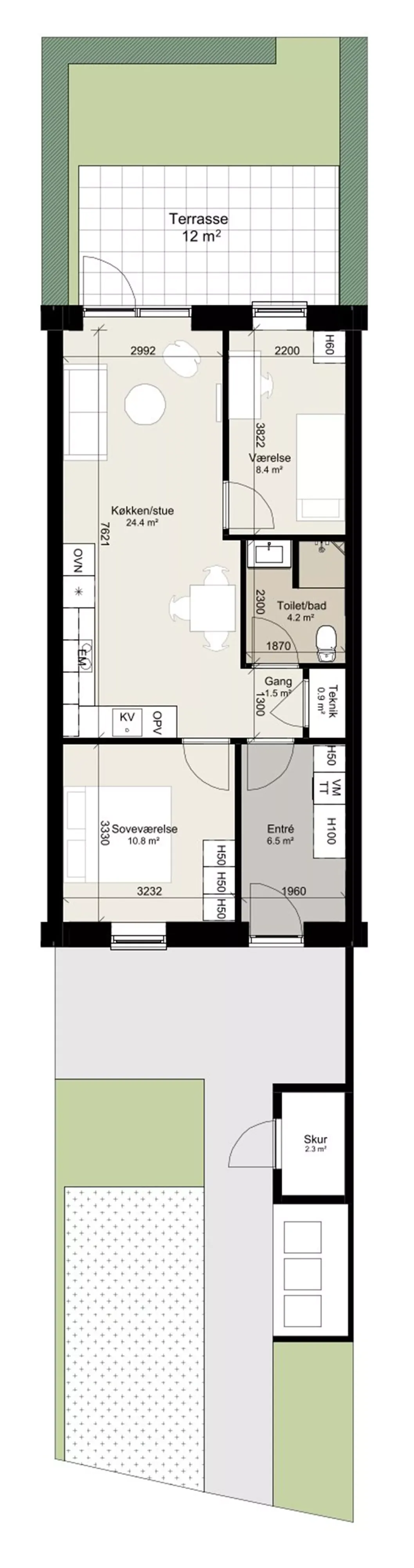 Visual presentation of the listing