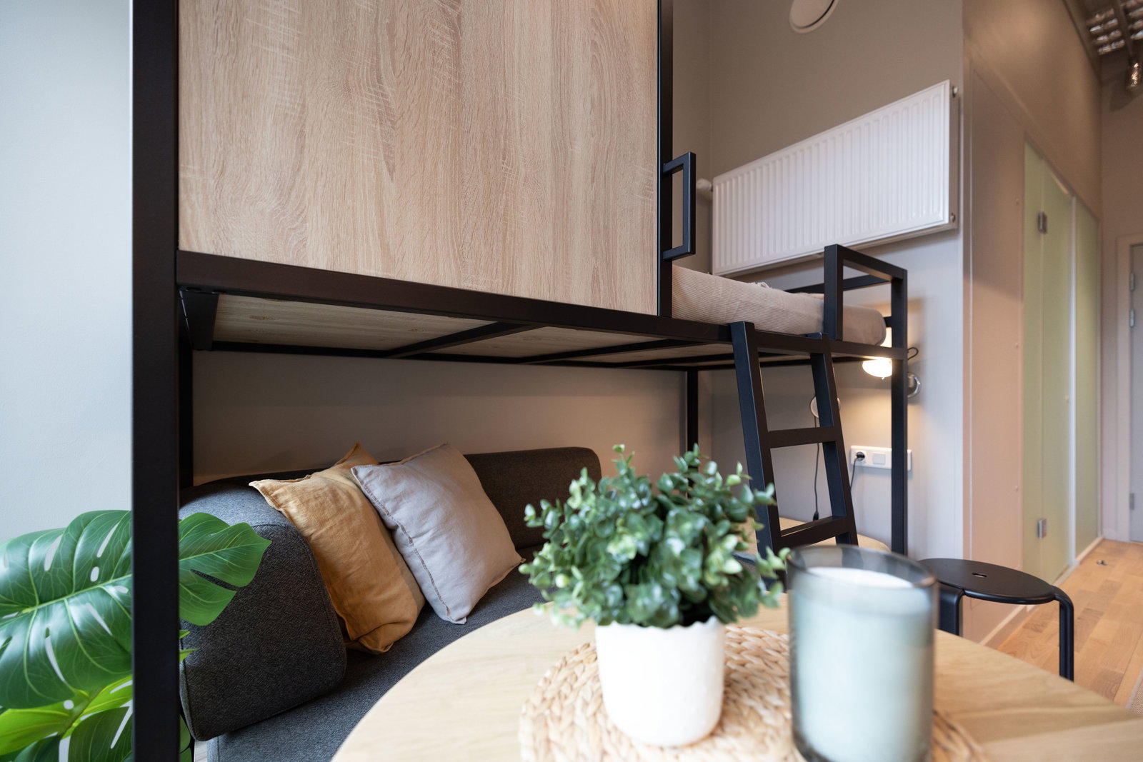 apartment Furnished 1-room apartment with terrace and shared facilities